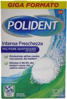 Tablets Polident Intense Mint Freshness