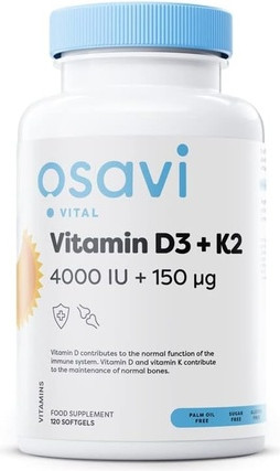Сыворотка Osavi Витамин D3 + K2 4000 МЕ + 150 мкг