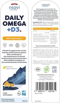 Сыворотка Osavi Daily Omega + D3