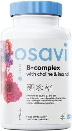 Капсулы Osavi B-Complex с холином и инозитолом Веган