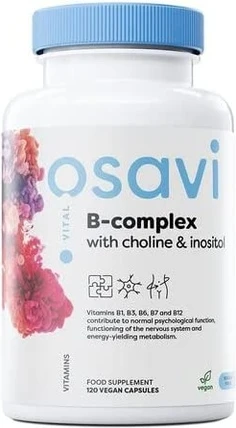 Капсулы Osavi B-Complex с холином и инозитолом Веган