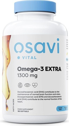 Витаминная сыворотка Osavi Омега-3 Экстра Молекулярной Дистилляции 1300мг Лимон