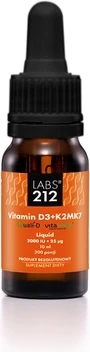 Жидкая витаминная добавка Labs212 Витамин D3 + K2 Mk7