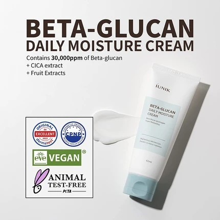 Увлажняющий крем для лица Iunik Beta-Glucan Daily Moisture Cream
