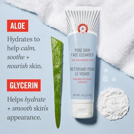 Очищающий крем First Aid Beauty Pure Skin Face Cleanser