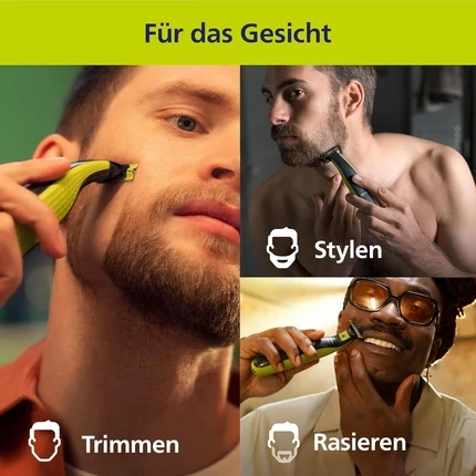 Электрический триммер и бритва для бороды Philips OneBlade 360 Face