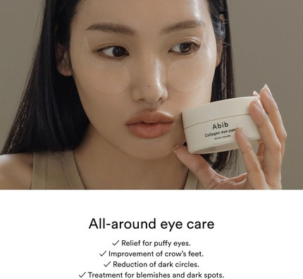 Прозрачная гидрогелевая маска для области под глазами Abib Collagen Eye Patch Jericho Rose Jelly Vegan Collagen