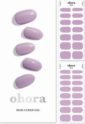 Полуотвержденные гелевые накладки для ногтей Ohora N Blueberry Jam