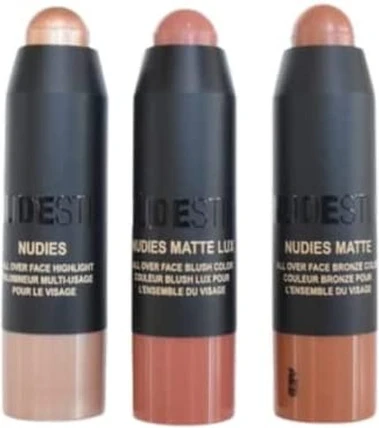 Комплекты для лица и палетки Nudestix Мини Естественные & Теплые Нюдовые Набор из 3 предметов