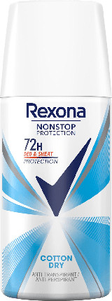 Deodorant Spray Antiperspirant Rexona Nonstop Protection Mini Cotton Dry
