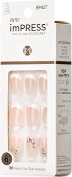 Искусственные ногти Impress Kiss Impress Накладные ногти My Worth Короткий квадратный френч