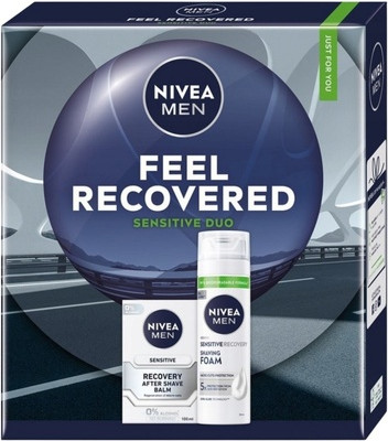 Набор из пены для бритья и бальзама после бритья Nivea Feel Recovered Sensitive