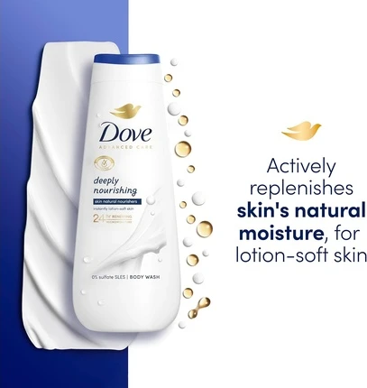 Body Wash Dove Advanced Care Deeply Nourishing