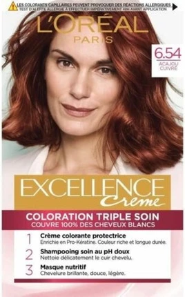 Стойкая краска L'Oreal Professional Excellence № 6.54