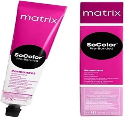 Стойкая краска для волос Matrix SoColor Pre-Bonded 8AV Светлый блонд Пепельно-фиолетовый