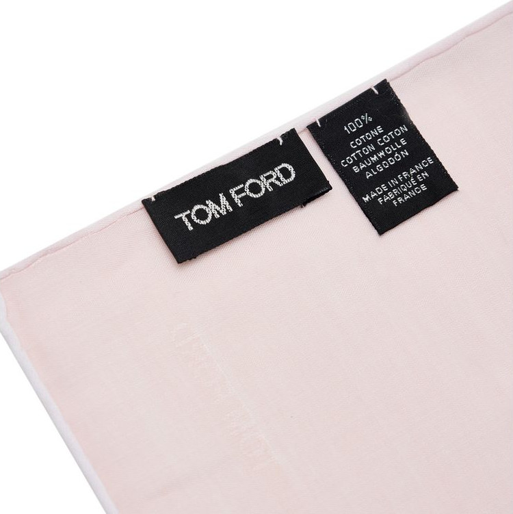 Розовый хлопковый нагрудный платок Tom Ford