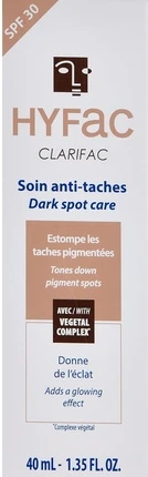 Защита лица от солнца Hyfac Clarifac Уход за темными пятнами SPF 30