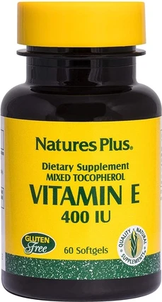 Softgel Nature's Plus Витамин E Смешанные Токоферолы 400 МЕ