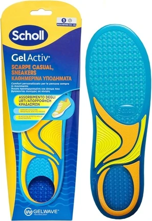 Стельки Scholl GelActiv для Повседневной Обуви и Кроссовок