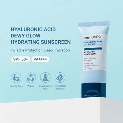Солнцезащитный крем Heimish Rx Hyaluronic Acid Hydrating Daily Sunscreen для лица SPF