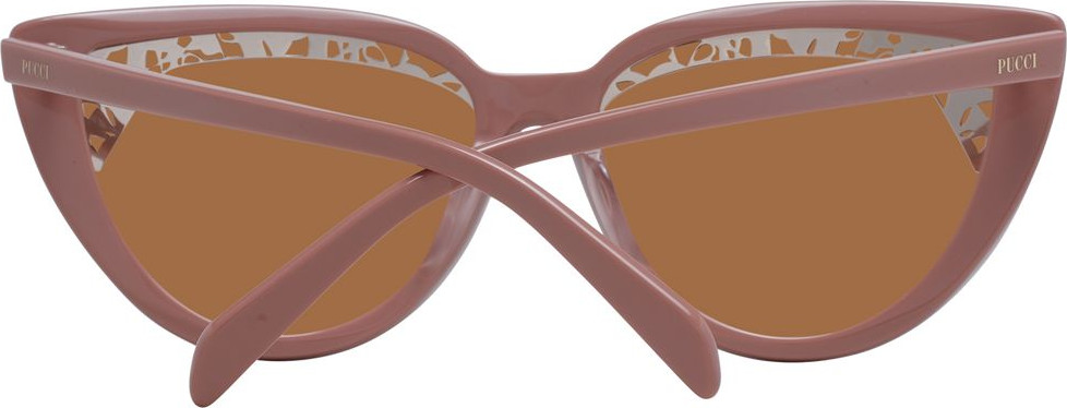 Розовые пластиковые солнцезащитные очки Emilio Pucci
