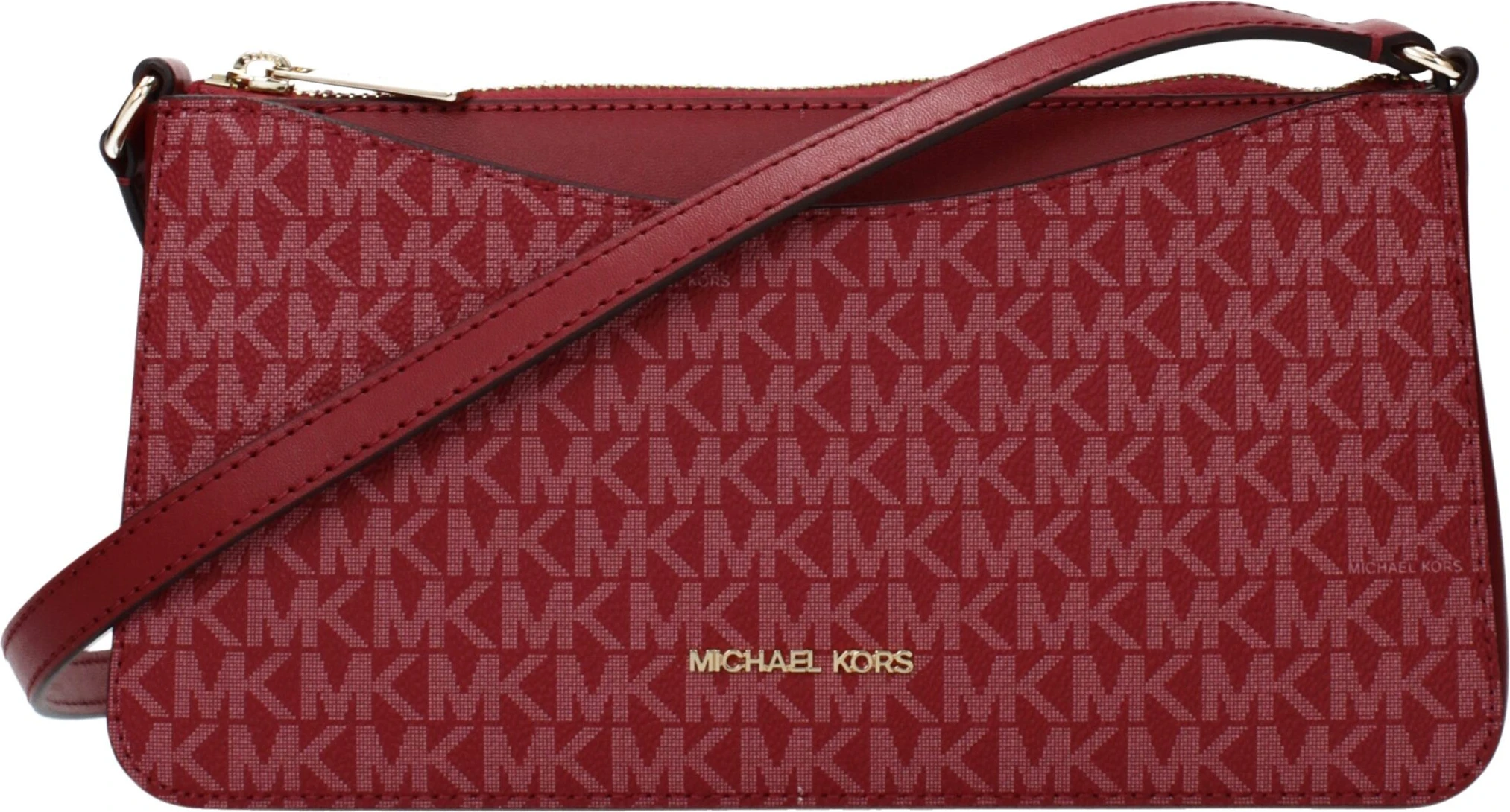 Красная тканевая сумка через плечо Michael Kors