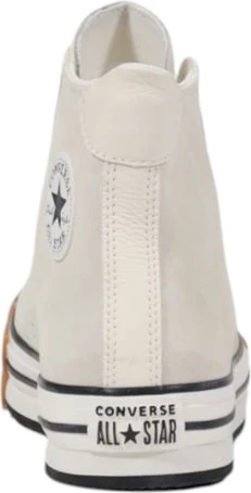 Кеды Converse из натуральной кожи кремового цвета с высоким голенищем
