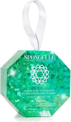 Buffer Spongellé Body & Soul Detox Heart Chakra Geranium Moon White
