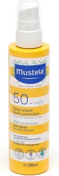 Спрей для защиты от солнца Mustela с высоким уровнем защиты Солнцезащитный Спрей SPF50