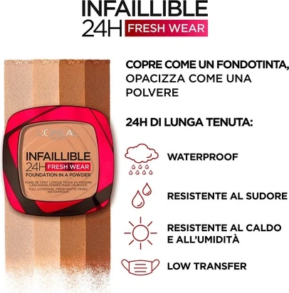 Пудра L'Oreal Professional Infaillible 24H Fresh Wear Матирующая