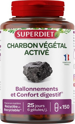Активированный растительный уголь для пищеварения Superdiet