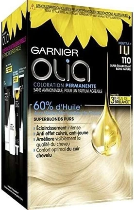 Стойкая краска для волос Garnier Olia Superblonds Pure 110 без аммиака
