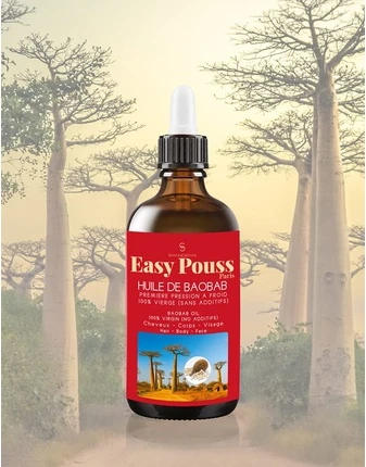 Масло для волос Zouxo Shandrani Easy Pouss Paris Натуральное масло баобаба Питает и Защищает Волосы
