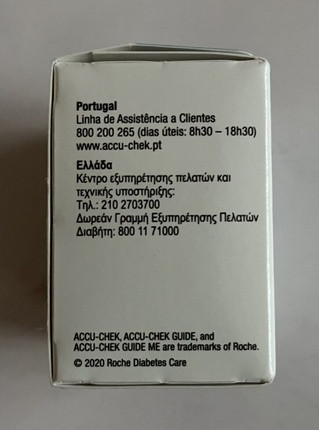 Тест-полоски для измерения уровня глюкозы в крови Accu-Chek Guide