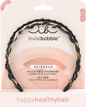 Ободок Invisibobble Регулируемый Ободок для Волос Hairhalo Шикарный и Элегантный 2 шт.