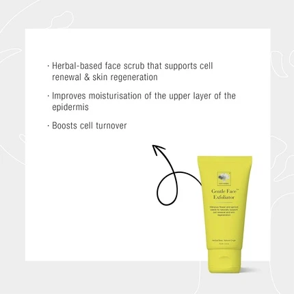 Отшелушивающее средство для лица New Nordic Gentle Face Exfoliator с цветками гибискуса и абрикосовыми косточками