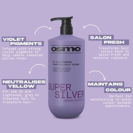 Шампунь Osmo Super Silver Фиолетовый Пигмент Тонирующий