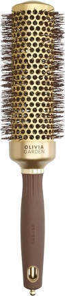 Круглая щетка Olivia Garden Expert Blowout Speed Волнистая щетина Золотой & Коричневый 45