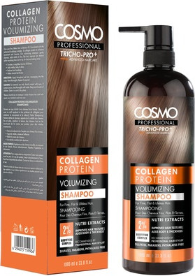 Шампунь Cosmo Cosmetics Коллагеновый Протеиновый Шампунь для Объема