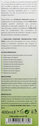 Увлажняющий лосьон для тела Feng Shui Reparadora