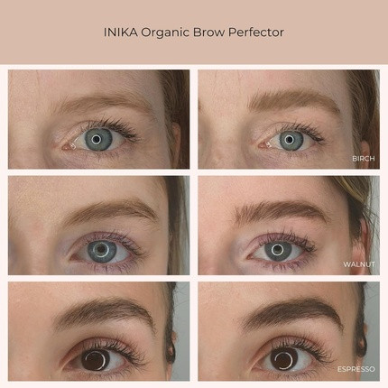 Гель Inika Brow Perfector для мгновенного придания объема и окрашивания для заполнения, придания формы и цвета бровей