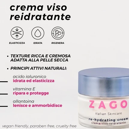 Увлажняющий крем для лица Zago Milano
