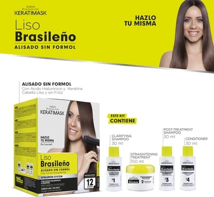 Наборы для ухода за волосами Be Natural Be Natural Brazilian Keratin Smoothing Set Green