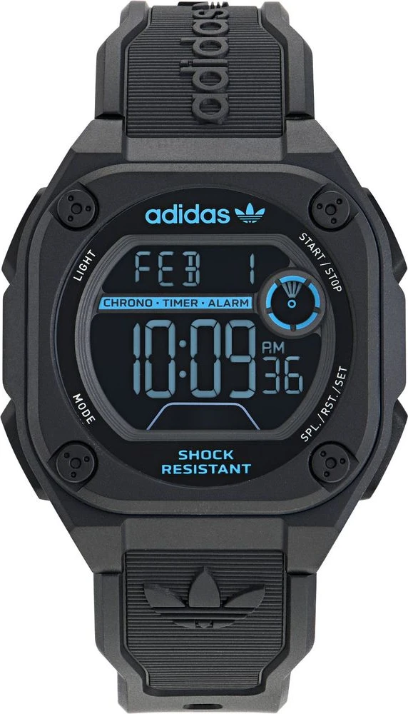 Gray Synthetic Digital Watch Adidas