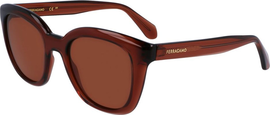 Солнцезащитные очки Ferragamo Коричневые