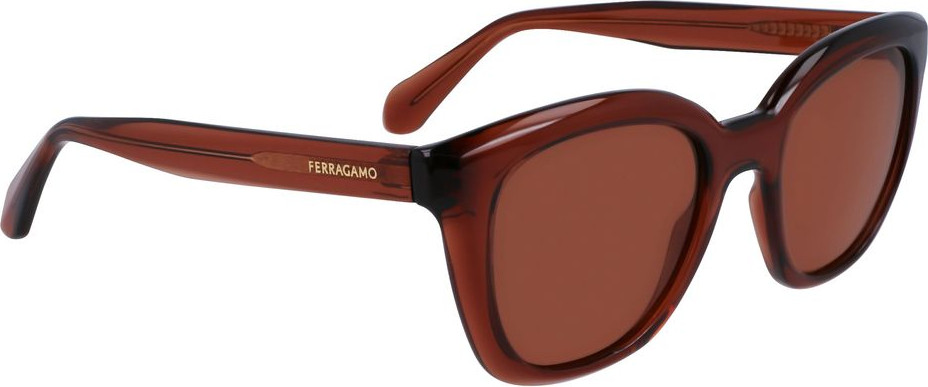 Солнцезащитные очки Ferragamo Коричневые