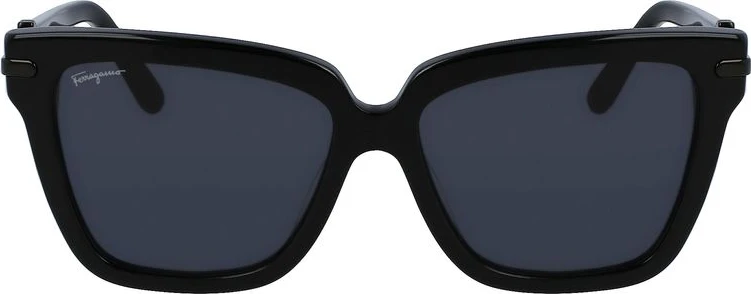 Солнцезащитные очки Ferragamo Черные из ацетата