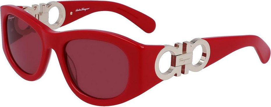 Солнцезащитные очки Ferragamo Красные Ацетатные Очки