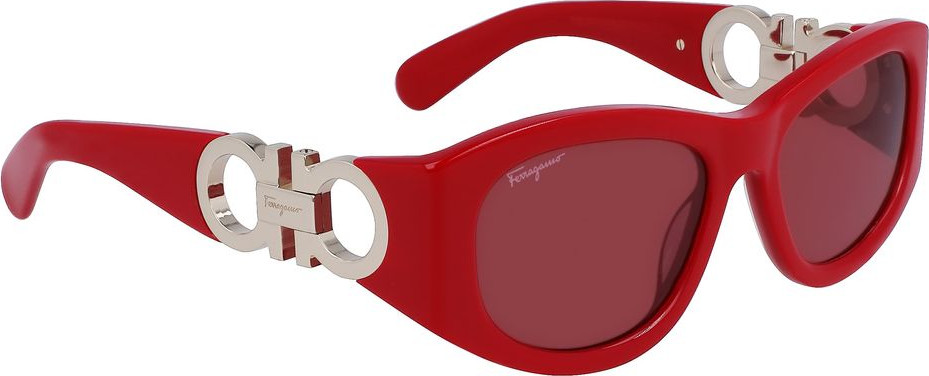 Солнцезащитные очки Ferragamo Красные Ацетатные Очки
