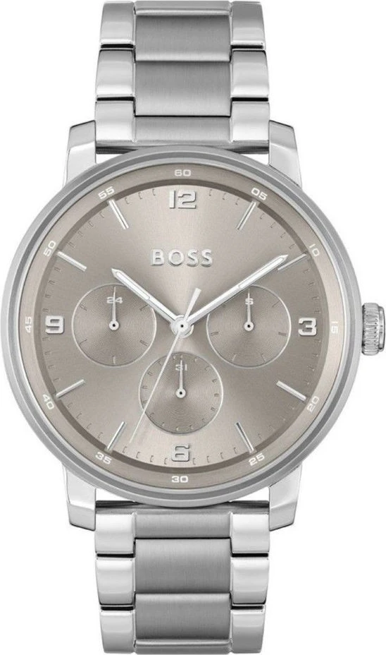 Серые часы Hugo Boss из нержавеющей стали для официальных мероприятий